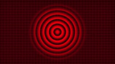 Soyut kırmızı arkaplanın 3 boyutlu illüstrasyonu