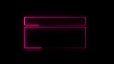 Neon ışığı. 3d oluşturma