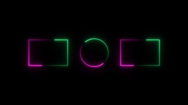 Parlayan bir mektubun parlak neon simgesi.