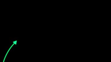 Koyu arkaplanda soyut yeşil neon ışığı.