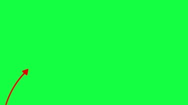 Beyaz arkaplanda kırmızı ok işareti