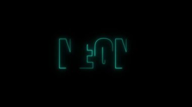 Neon ışığı. vektör neon işareti.