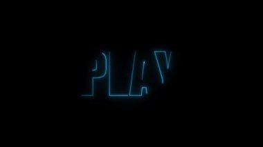 3 boyutlu illüstrasyon. Parlayan neon yazı tipi. Neon ışığı. izole edilmiş koyu arkaplan