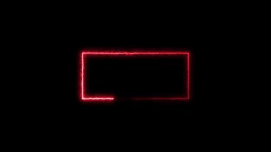 neon kırmızı kare çerçeve