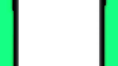 boş cep telefonu siyah üzerine izole