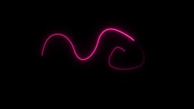 Müziğin neon ışığı. vektör.