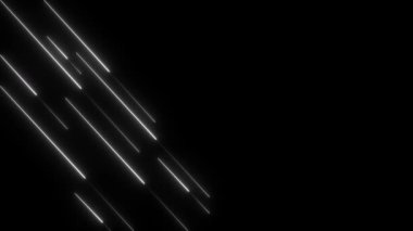 siyah soyut çizgiler, neon ışık arkaplanı, neon ışıklar