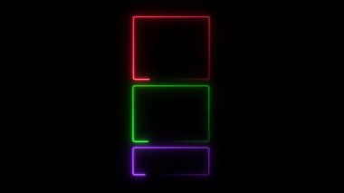 Parlak neon ışığı. neon ışıkları.