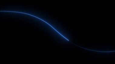 soyut mavi dalga çizgisi