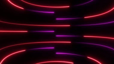 3d illüstrasyon - soyut arkaplan - neon ışığı.