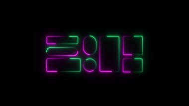 neon 3d numara 213 neon ışıklı yazı tipi..