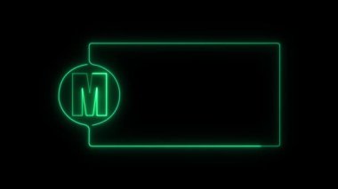 Parlayan neon açık kitap simgesi koyu arkaplanda izole edildi. Yeşil taslak konsepti. vektör