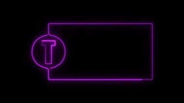 Açık kapının parlayan neon simgesi