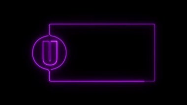 boş neon ışığı. vektör illüstrasyonu.