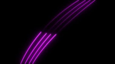 siyah arka plan üzerine Neon hatları