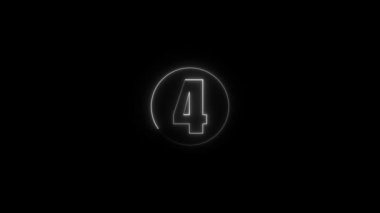 Siyah arkaplanda bir numara