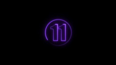 Koyu arkaplandaki neon ışıklarının 3 boyutlu illüstrasyonu