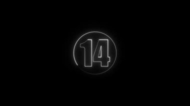 Koyu arkaplandaki 1 sayısının yansıması.