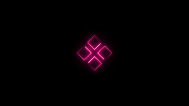 3 boyutlu soyut neon ışıklı çizgiler, yüksek kalite..