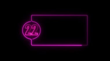 202 Neon numarası, sayı, neon ışığı.