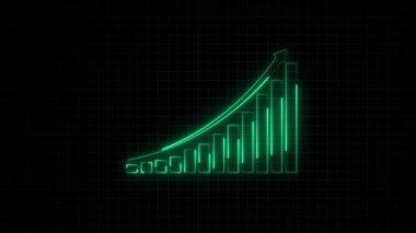 Ekranda ok olan yeşil grafik