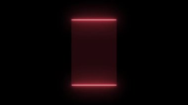 3D soyut neon ışıkları, neon ışıkları, boş uzay görüntüle.