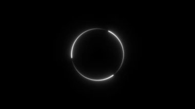 Neon ışıkları ile 3 boyutlu özet arkaplan oluştur