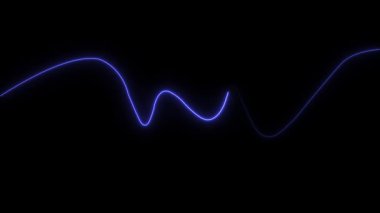 Soyut dalga arkaplanı. Parlak neon ışığı. vektör illüstrasyonu.