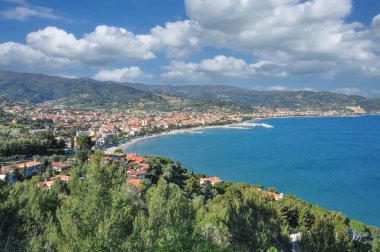 Diano Marina San Remo 'ya yakın İtalya Riviera, Akdeniz, Ligurya, İtalya