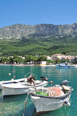 Makarska Riviera, Adriyatik Denizi, Dalmaçya Bölgesi, Hırvatistan 'da Drvenik Turizm Merkezi