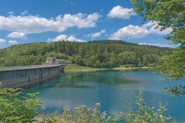 Aggertalsperre Reservoir, Bergisches Land, Kuzey Ren Vestfalyası, Almanya