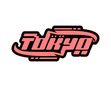 Streetwear Y2K Tokyo print for t-shirt, hoodie and sweatshirt. Isolated on white background