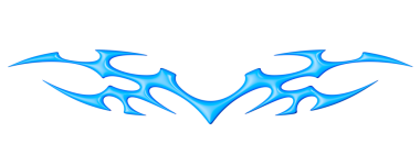 Mavi metalik neo kabile şekli. Sıvı kalp mührü ve Y2K tarzında keskin siber dekoratif şekiller, şeffaf arkaplan