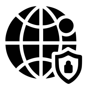 Küresel güvenlik kalkanı, internet koruma ikonu, dünya çapında siber güvenlik, çevrimiçi güvenlik küresi, güvenli küresel ağ, siber savunma kalkanı, dünya koruma sembolü, dijital güvenlik ikonu, küresel gizlilik kalkanı, güvenli internet