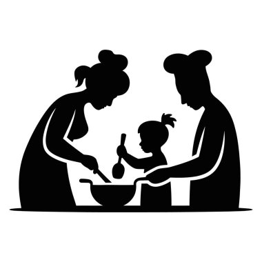 Aile Ebeveynleri Çocuk Mutfağı Birlikte Bakımı Öğrenme Dersleri