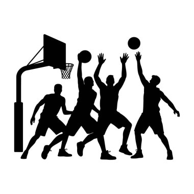 Basketbol Takımı Yarışması Spor Eylem Atletizmi Savunma Takımı Ruhu Açık Hava Maçı Fiziksel Fitness