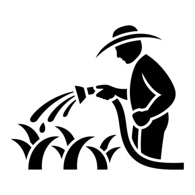 Bahçe Sulama Tesisleri Bahçıvan Sulama Doğa Bakımı Tarım Silüeti