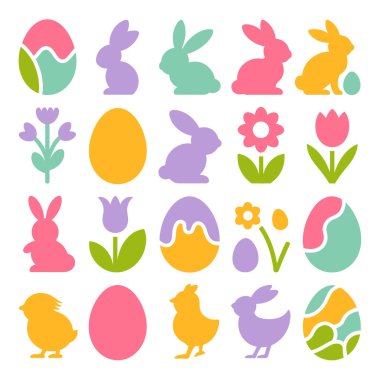 Paskalya Yumurtası Tavşanı Bahar Civcivi Pastası Tatil Sevimli Kutlama