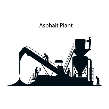 Asfalt Fabrikası İnşaat Makineleri İşçi Yolu Endüstrisi Malzeme Karıştırma Üretimi