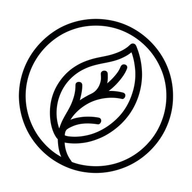 Yaprak Çemberi Eko Doğa Amblemi Organik Sürdürülebilirlik Çevresel Simge Rozeti