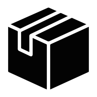 Asgari Kutu Küp Depolama Paketi Paket Taşıma Taşıma Taşıma Taşıma Kutusu Simgesi Simgesi