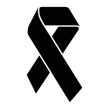 Kurdele Siyah Farkındalık Sembol Dayanışmasını Destekliyor Kampanya Sağlığını Anma Kampanyası