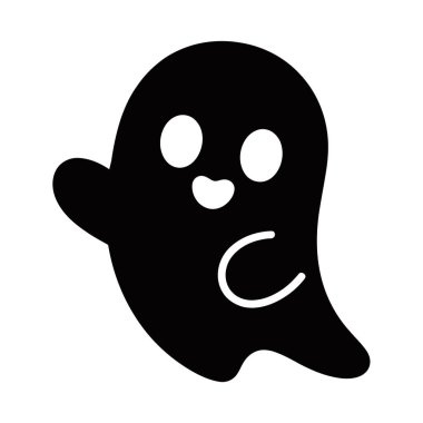 Tatlı Çizgi Film Hayalet Karakteri Ürkütücü Cadılar Bayramı Ruh Maskotu Tasarımı