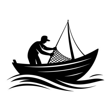 Balıkçı Kayık Ağı Su Balıkçılık Denizi Denizi Dalgası Yakalıyor