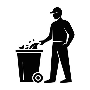 Çöp Temizlik İşçisi Atık Geri Dönüşüm Çöp Kutusu Temizlik Servisi