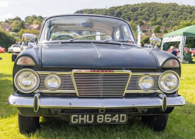 Klasik Humber otomobil. İngiliz otomobil mirası.