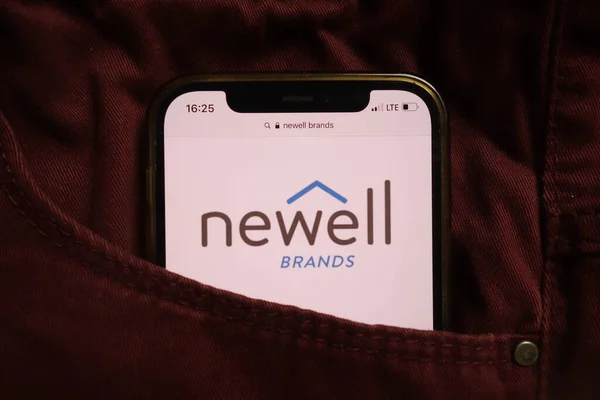 Konskie Polonia Septiembre 2021 Newell Brands Inc Logotipo Mostrado Teléfono — Foto de Stock