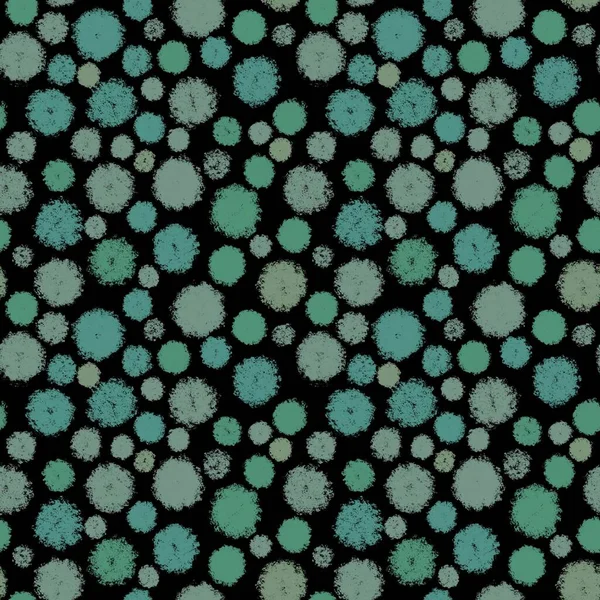   Siyah zemin üzerinde yeşil halkalar olan kusursuz desen.