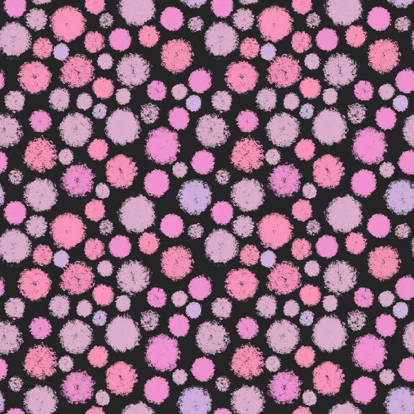   Siyah bir arkaplanda dokulu dairelerle kusursuz desen