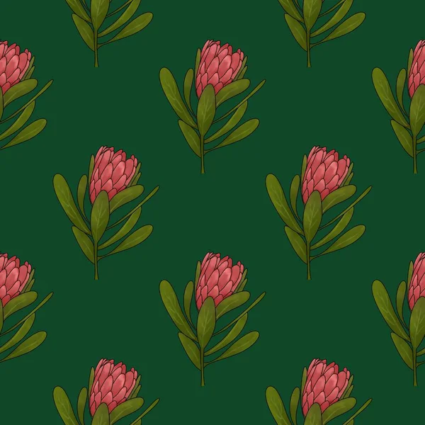   Koyu yeşil bir arka planda proteinlerle pürüzsüz desen